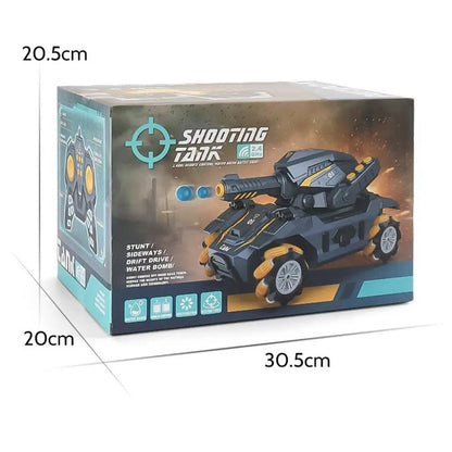 Gesture-Controlled RC Tank That Shoots - Children's Remote-Control Car with Water Bomb Launcher and Gesture Sensing