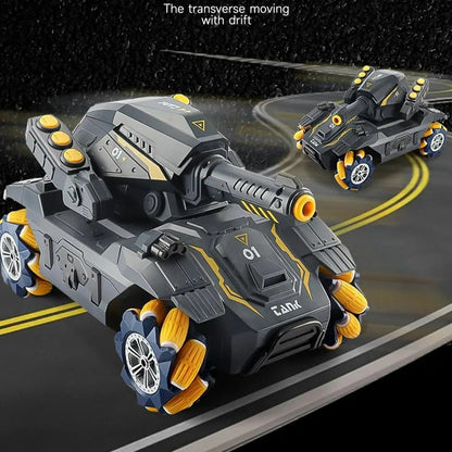 Gesture-Controlled RC Tank That Shoots - Children's Remote-Control Car with Water Bomb Launcher and Gesture Sensing