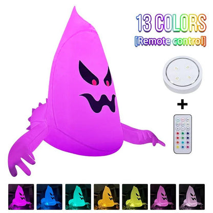 Giant Halloween Inflatable Ghost Window Decoration - Spooky Outdoor Yard Decor