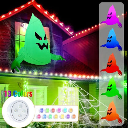 Giant Halloween Inflatable Ghost Window Decoration - Spooky Outdoor Yard Decor