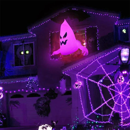 Giant Halloween Inflatable Ghost Window Decoration - Spooky Outdoor Yard Decor