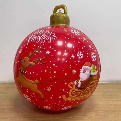Giant Inflatable Christmas Ornament - Christmas Decoration Outdoor Inflatable Ball