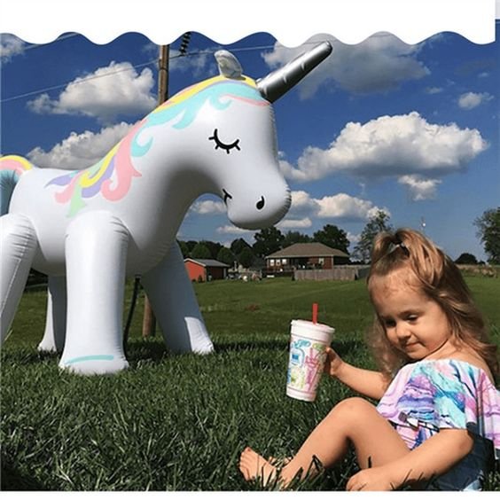 Giant Inflatable Unicorn Water Spray - Unicorn Sprinkler for Kids