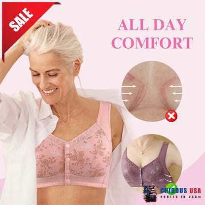 Glamorette – Cotton Front Closure Bra