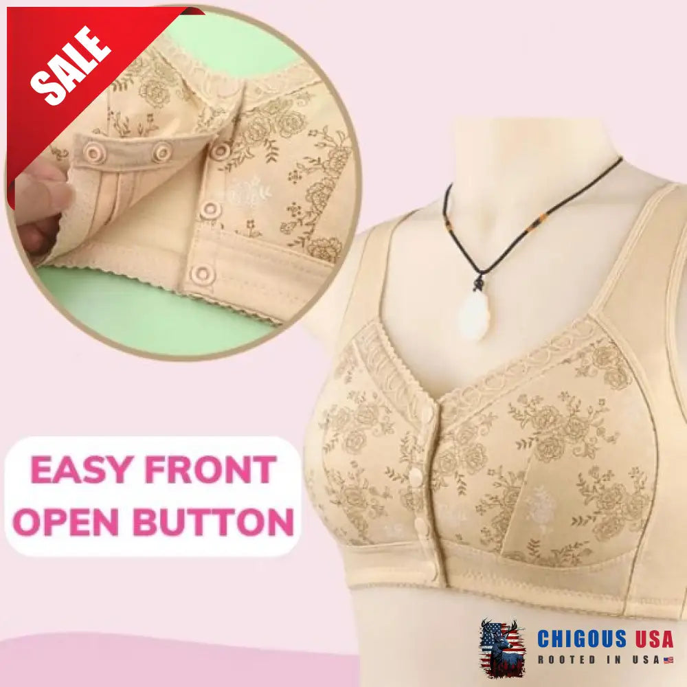 Glamorette – Cotton Front Closure Bra