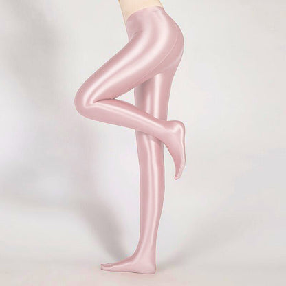 Glossy Opaque Shiny High Waist Sexy Stockings -  High Elastic Skinny Leggings Pencil Pants