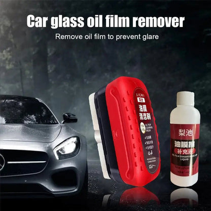Glossy Powerful Automotive Windshield Cleaner - Car Window Cleaner Prevents Rain And Fog | Glass Cleaning Brush