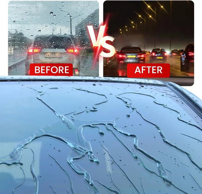 Glossy Powerful Automotive Windshield Cleaner - Car Window Cleaner Prevents Rain And Fog | Glass Cleaning Brush