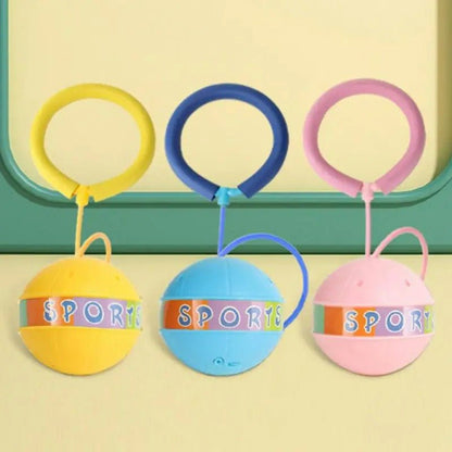 Glowing Ankle Skip Ball Toy - Portable Swing Jump Ball for Bouncing Games and Game Prizes