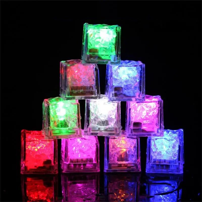 Glowing LED Ice Cubes – Ignite Fun with Fast-Flash Water Toys for Vibrant Party Decorations and Magical Drinks