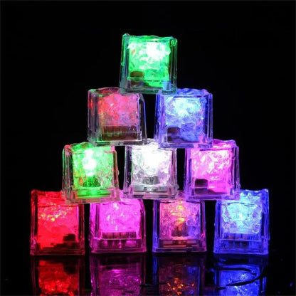 Glowing LED Ice Cubes – Ignite Fun with Fast-Flash Water Toys for Vibrant Party Decorations and Magical Drinks