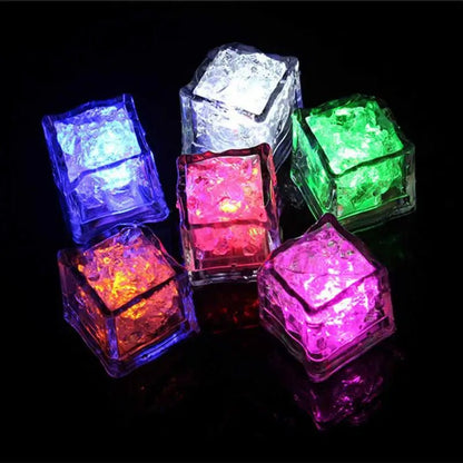 Glowing LED Ice Cubes – Ignite Fun with Fast-Flash Water Toys for Vibrant Party Decorations and Magical Drinks