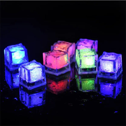 Glowing LED Ice Cubes – Ignite Fun with Fast-Flash Water Toys for Vibrant Party Decorations and Magical Drinks