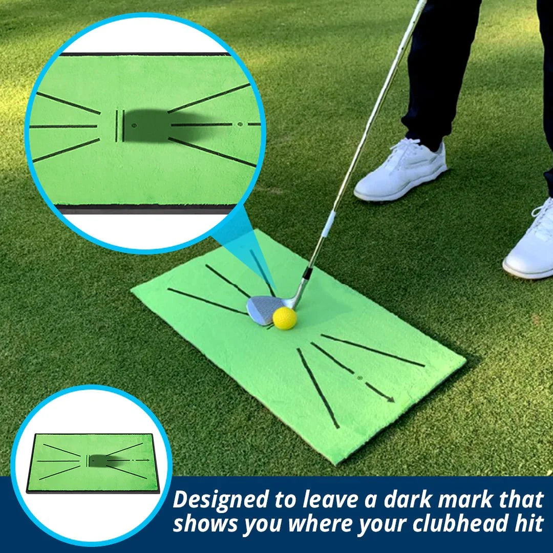 Golf Training Mat - Swing Detection Divot for Indoor Outdoor Golf Training Equipment
