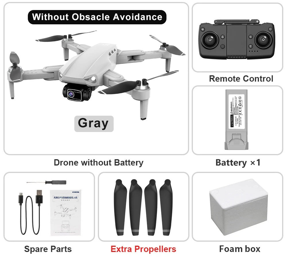 Drone with Camera – L900 Pro SE GPS RC Drone, Dual HD Camera, Foldable & Brushless