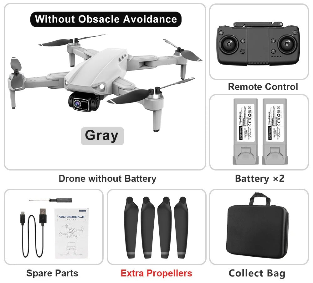 Drone with Camera – L900 Pro SE GPS RC Drone, Dual HD Camera, Foldable & Brushless