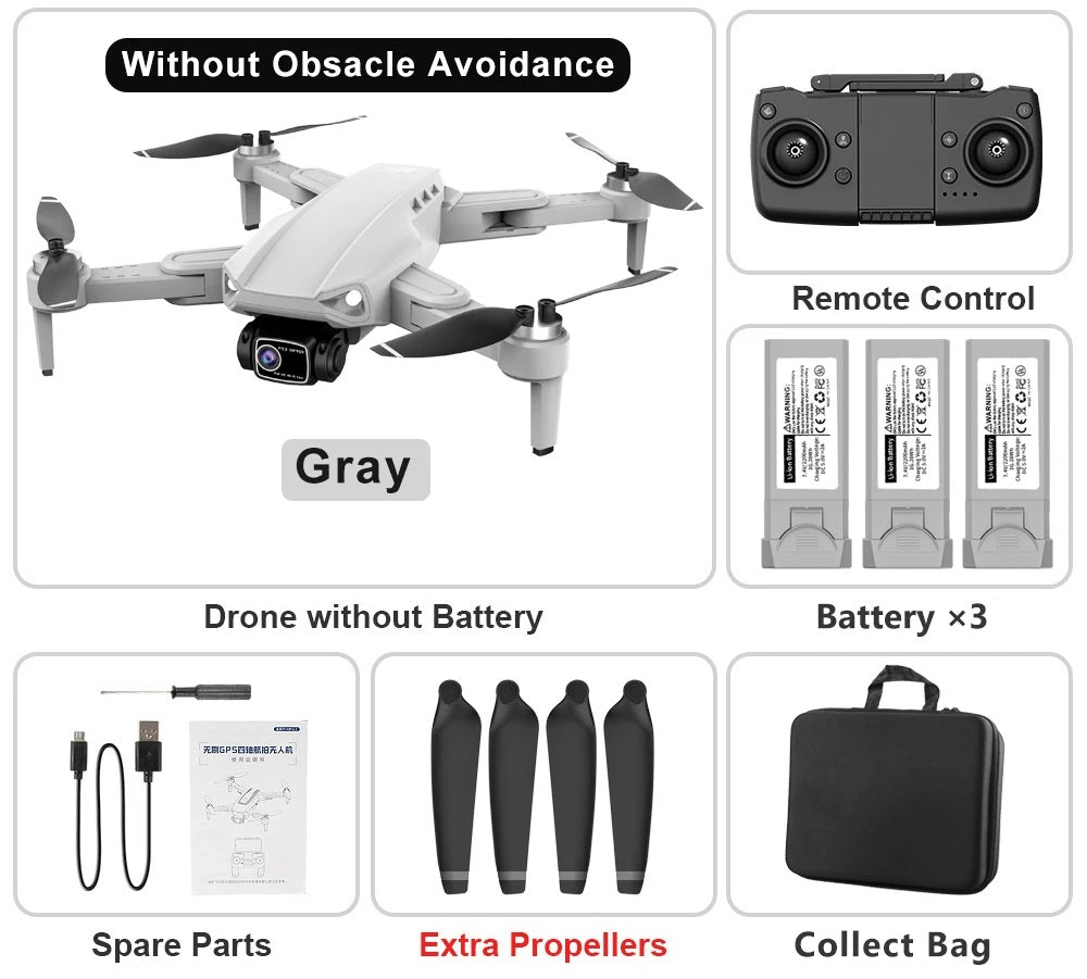 Drone with Camera – L900 Pro SE GPS RC Drone, Dual HD Camera, Foldable & Brushless