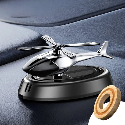 Solar-Powered Helicopter Car Freshener – Rotating Aroma Diffuser for a Luxurious Drive