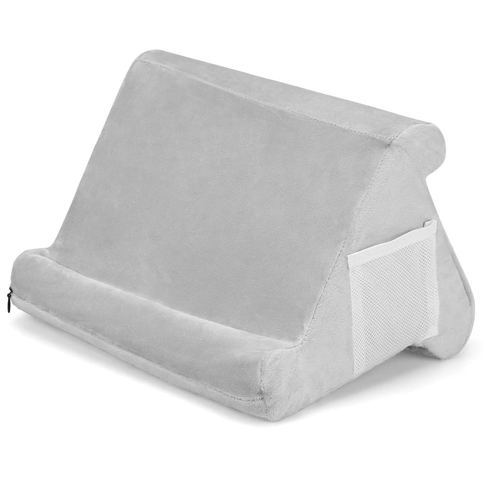 Pillow Tablet Stand - Foam Wedge Holder for Tablets, E-Readers, Phones and Books, Three Reading Angles for Bed, Sofa and Desk