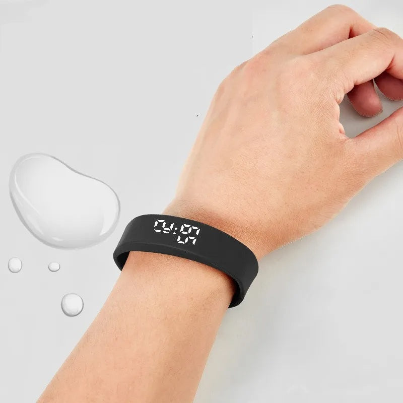 Smart Fitness Bracelet for Men & Women – Vibration Alarm, Step Counter, Stylish Sports Watch for Students and Active Lifestyles