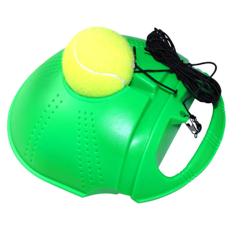 Heavy Duty Tennis Training Aid – Self-Rebound Practice Trainer with Elastic Rope and Weighted Base, Perfect Partner for Solo Tennis Training and Ball Control