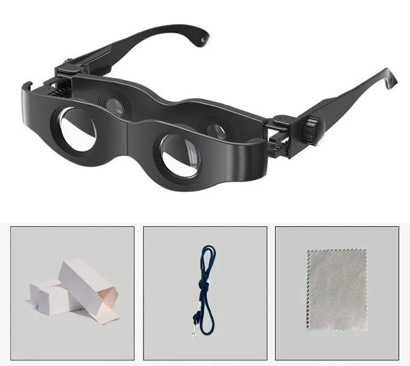 High-Magnification Fishing Telescope Glasses – Portable Outdoor Night Vision Goggles with Clear HD View, Lightweight Wearable Design for Fishing, Camping, and Low-Light Conditions