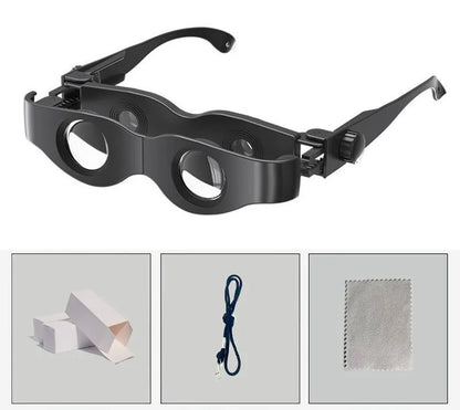 High-Magnification Fishing Telescope Glasses – Portable Outdoor Night Vision Goggles with Clear HD View, Lightweight Wearable Design for Fishing, Camping, and Low-Light Conditions
