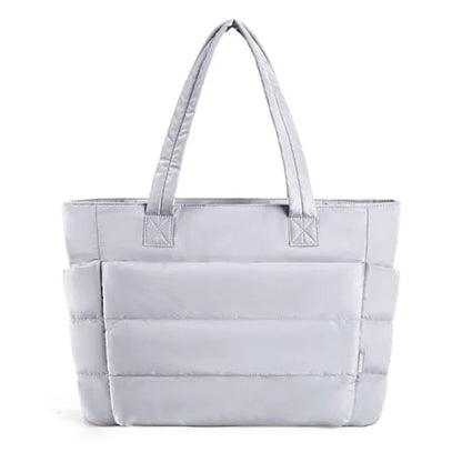 Large Capacity Women’s Fluffy Tote – Lightweight Solid Color Handbag Perfect for Travel, Work, Beach Days, Gym & Daily Storage