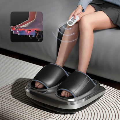 Heated Shiatsu Smart Foot Massager – Deep Kneading, Air Compression & Circulation Boost for Ultimate Relaxation