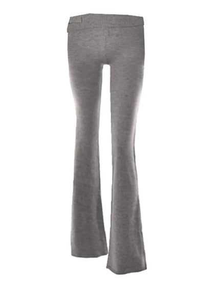 Trendy Knit Tracksuit – Cropped Hoodie & Trousers Set for Chic Comfort & Style
