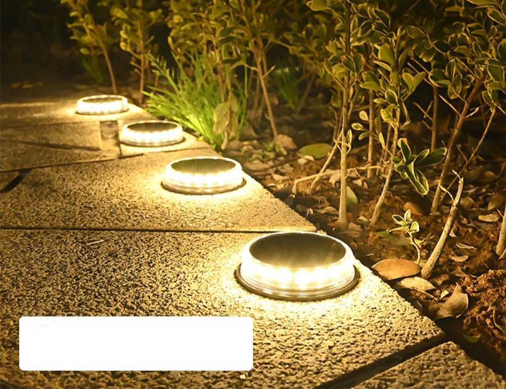Ground Garden Solar Lights - 17 Led IP65 Waterproof for Lawn Pathway Patio Landscape Decoration