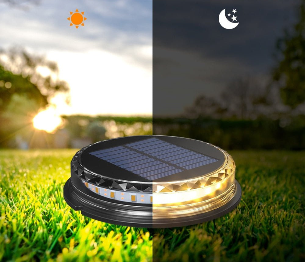 Ground Garden Solar Lights - 17 Led IP65 Waterproof for Lawn Pathway Patio Landscape Decoration
