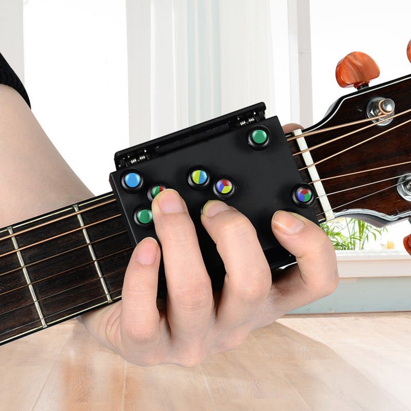 Learning Guitar Trainer For Beginners - Guitar Practice Tool, Finger Exerciser with 30 Chord Playing Methods for Guitar Beginner