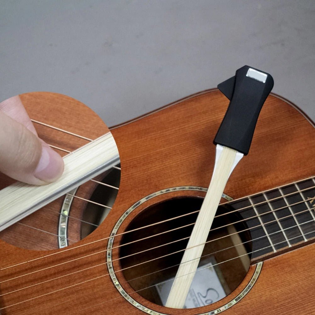 Guitar Bow for Acoustic Guitar – Violin Bow for Guitar with Built-In Pick (Guitar Playing Bow)