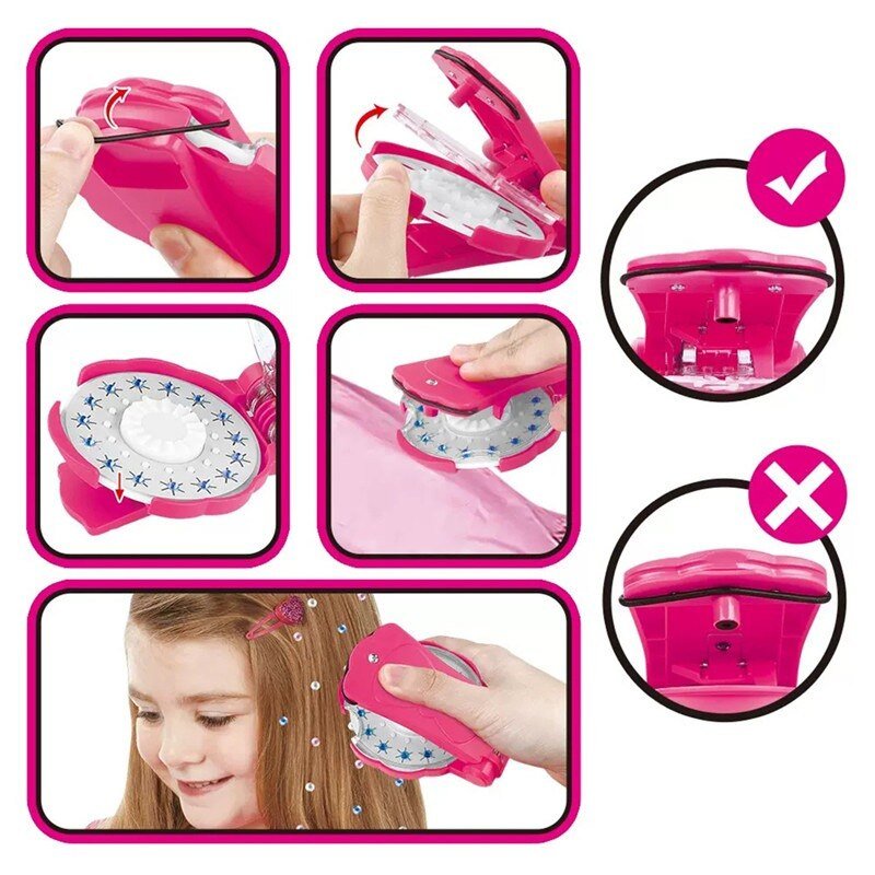 Hair Bling Stapler - Shining Bling Diamond Hair Sparkle Stapler Machine
