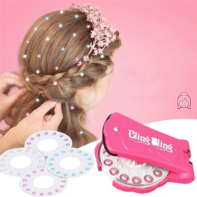 Hair Bling Stapler - Shining Bling Diamond Hair Sparkle Stapler Machine