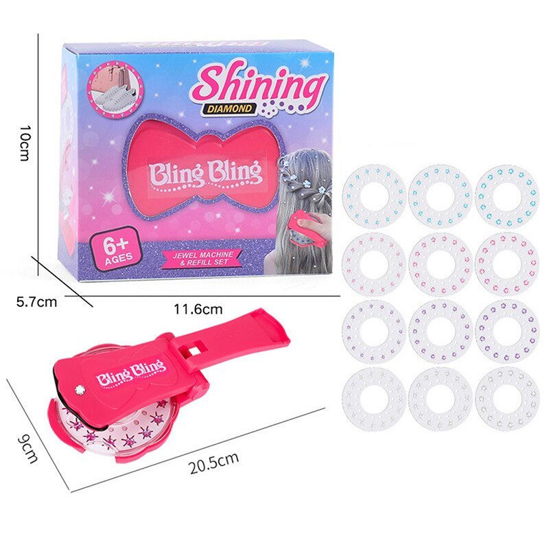 Hair Bling Stapler - Shining Bling Diamond Hair Sparkle Stapler Machine