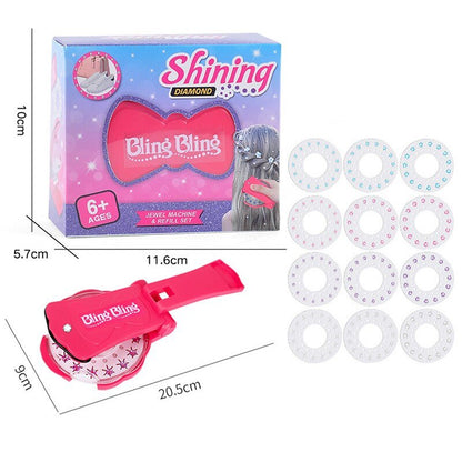 Hair Bling Stapler - Shining Bling Diamond Hair Sparkle Stapler Machine
