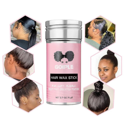 Hair Wax Stick - Smoothing & Slick Stick for Wigs, Styling Wax for Hair Fly Away & Edge Frizz Hair