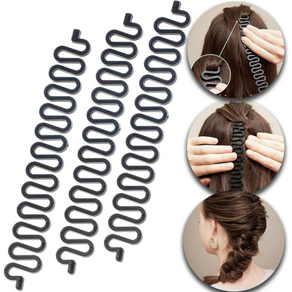 Hair Braiding Tool - Hairdressing Weaving Artifact for French Braids and Hair Styling
