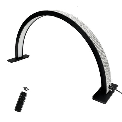 Half Moon Nail Desk Lamp – 28 in LED Arc Work Light for Nails, Lashes, Brows & Tattoo, 3000K–6000K Dimmable