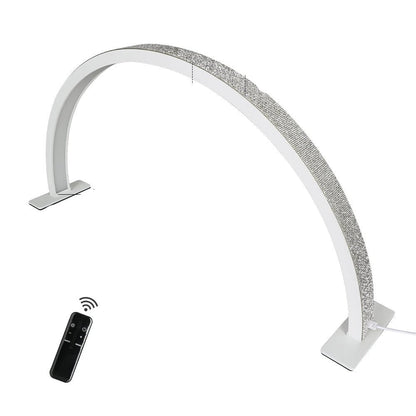 Half Moon Nail Desk Lamp – 28 in LED Arc Work Light for Nails, Lashes, Brows & Tattoo, 3000K–6000K Dimmable