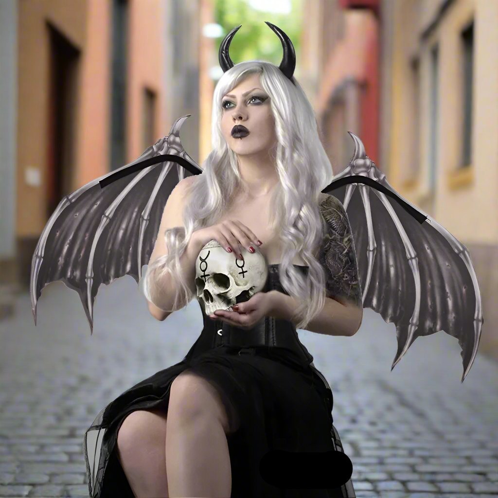 Halloween 3D Big Angel Devil Wings - Angel and Demon Wings Costume Accessories for Halloween Scary Demon Cosplay Decoration