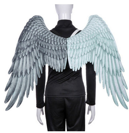 Halloween 3D Big Angel Devil Wings - Angel and Demon Wings Costume Accessories for Halloween Scary Demon Cosplay Decoration