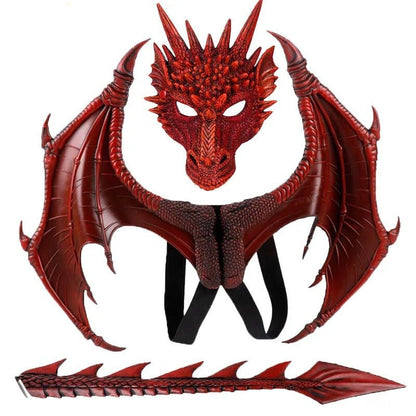 Halloween 3D Dragon Wings - Captivating Dragon Costume Set for Fun