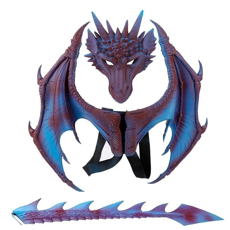 Halloween 3D Dragon Wings - Captivating Dragon Costume Set for Fun