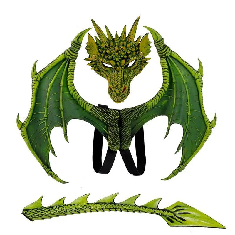Halloween 3D Dragon Wings - Captivating Dragon Costume Set for Fun