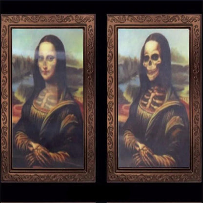 Halloween Portraits Decorations 3D Changing Face Moving Picture Frames - Spooky Ghost Portrait Halloween Wall Decoration
