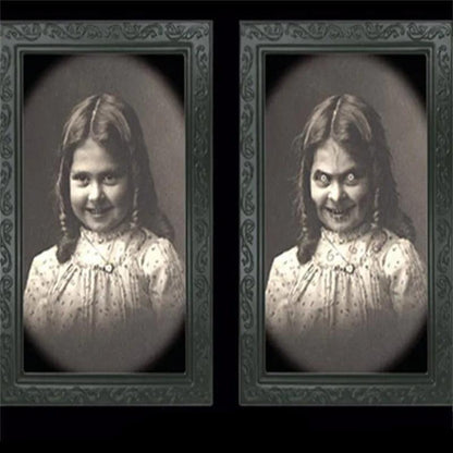 Halloween Portraits Decorations 3D Changing Face Moving Picture Frames - Spooky Ghost Portrait Halloween Wall Decoration