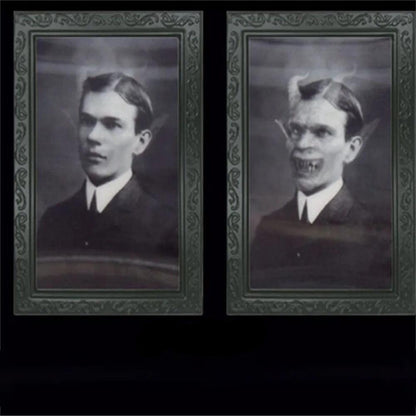 Halloween Portraits Decorations 3D Changing Face Moving Picture Frames - Spooky Ghost Portrait Halloween Wall Decoration